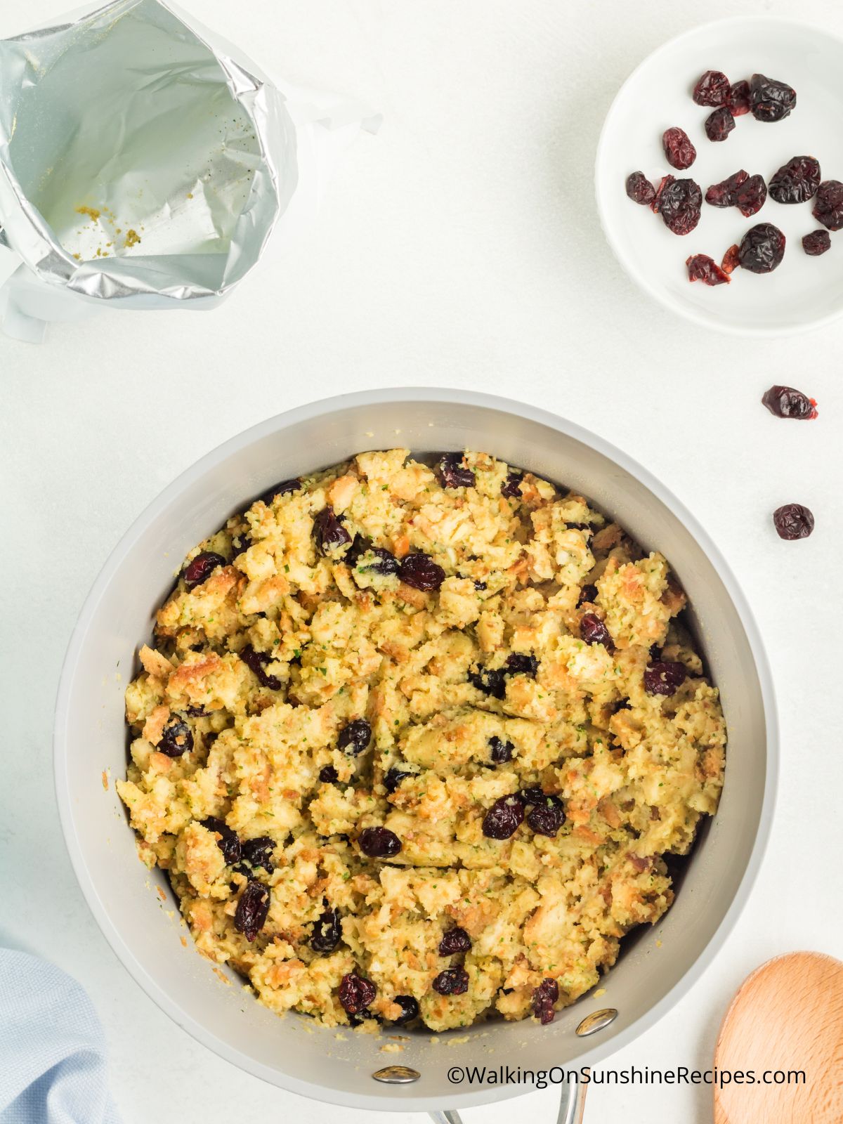 Stove Top Stuffing with craisins.