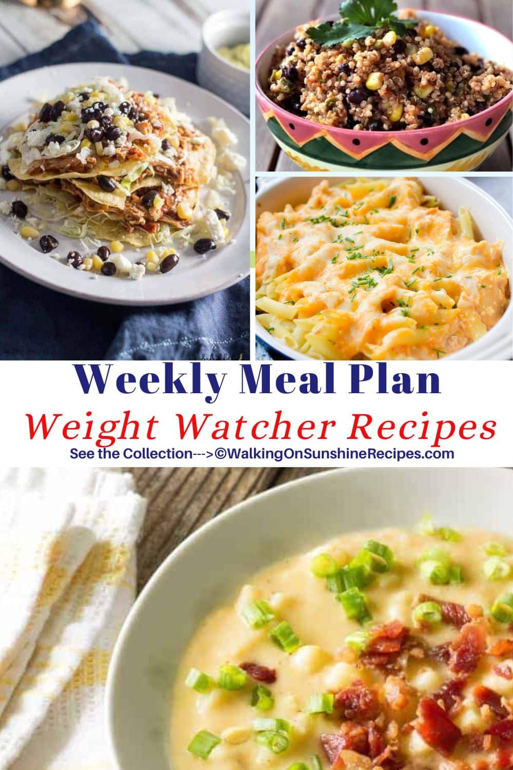 7 Weight Watcher Recipes featured for this week's meal plan.