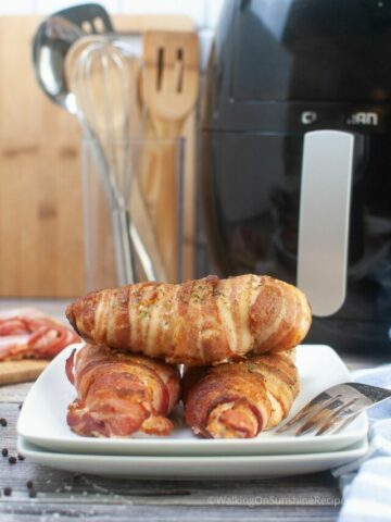 bacon wrapped chicken air fryer.