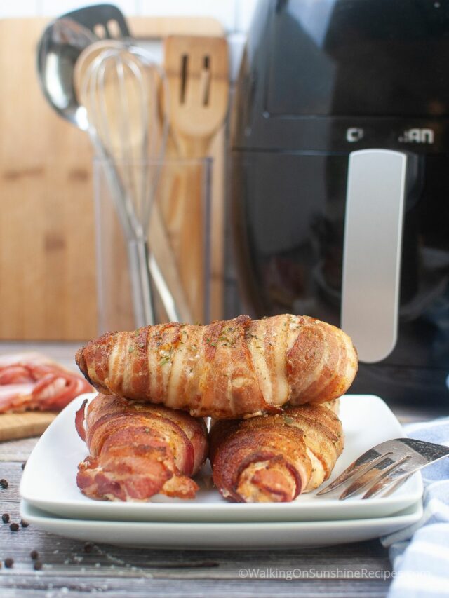 Air Fryer Chicken Wrapped in Bacon
