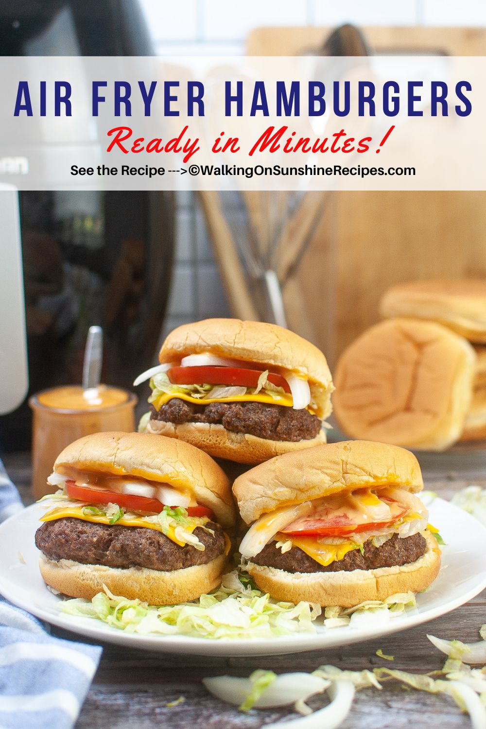 how to cook hamburgers in an air fryer