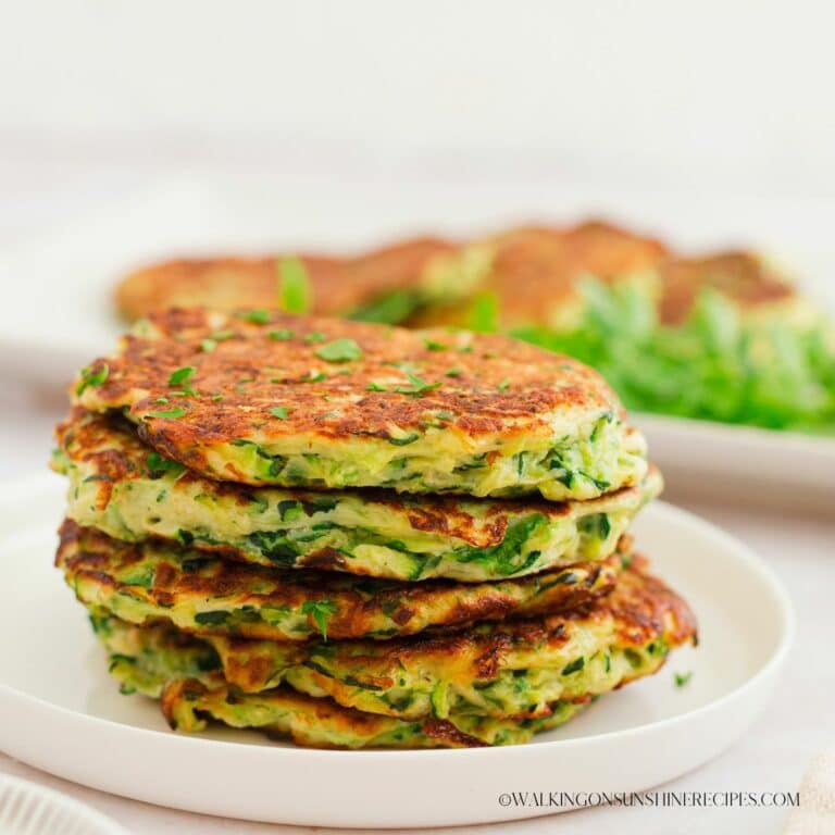 Hero photo of zucchini fritters.
