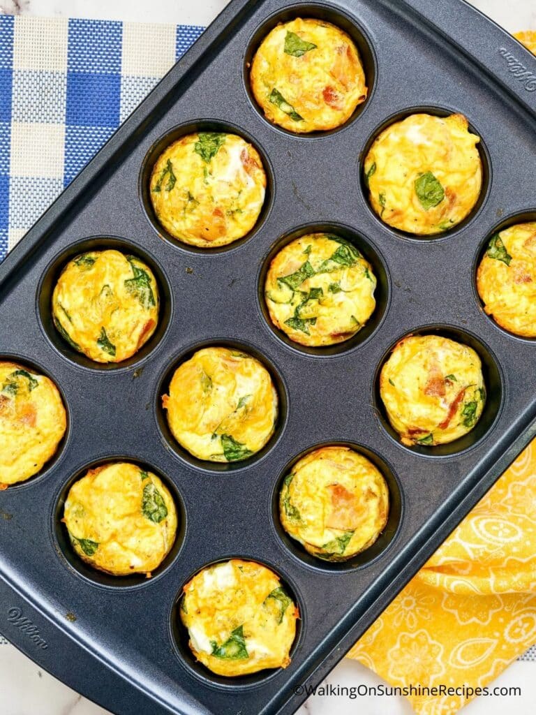 Scrambled Egg Muffins | Walking on Sunshine Recipes