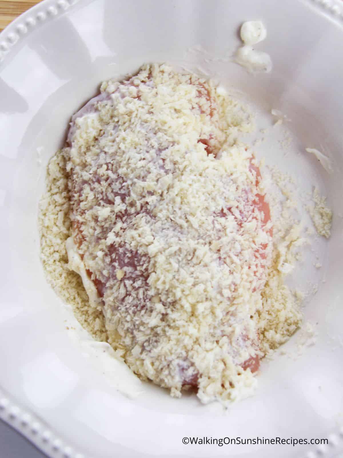 mayonnaise chicken breast bread crumbs.