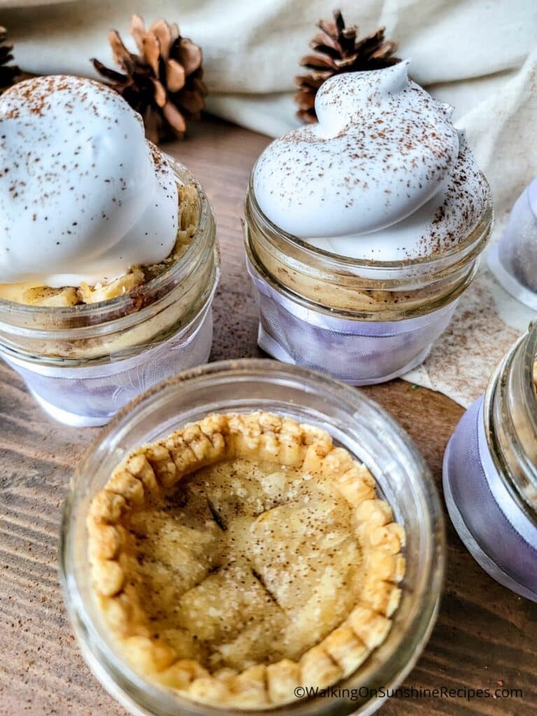 Mason Jar Apple Pie.