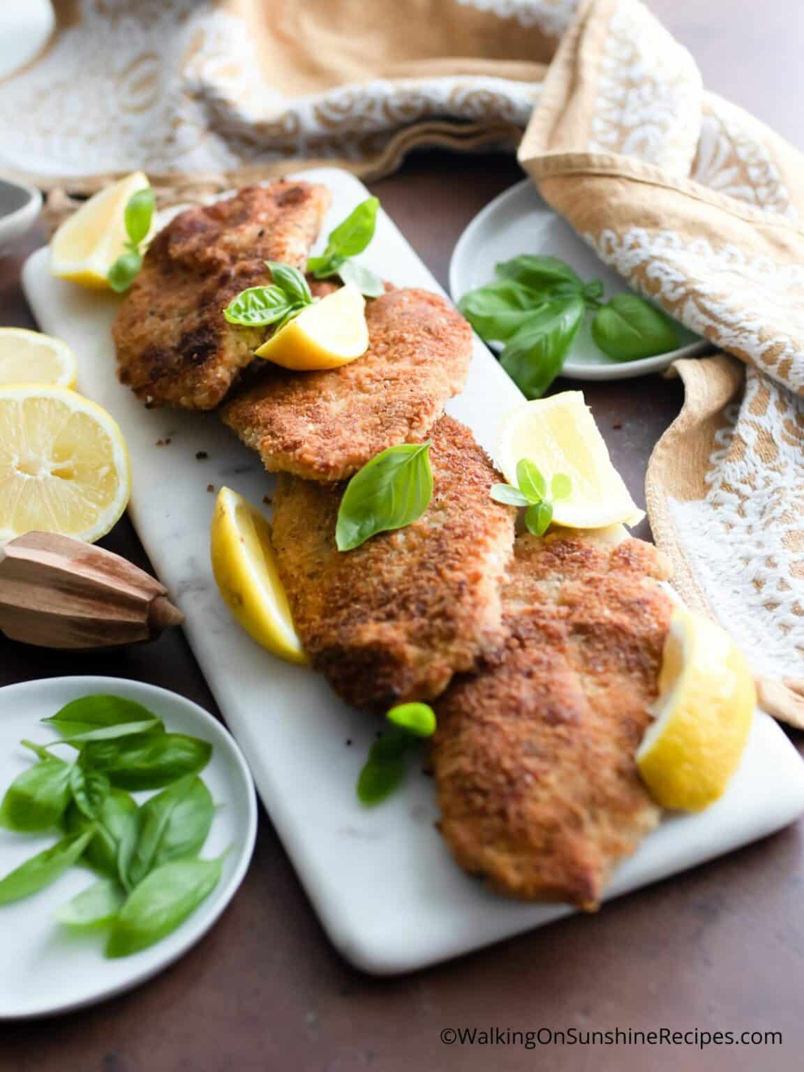 Italian Chicken Cutlets Walking On Sunshine Recipes