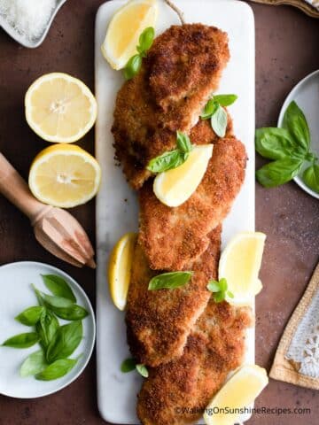 Italian Chicken Cutlets - Walking On Sunshine Recipes