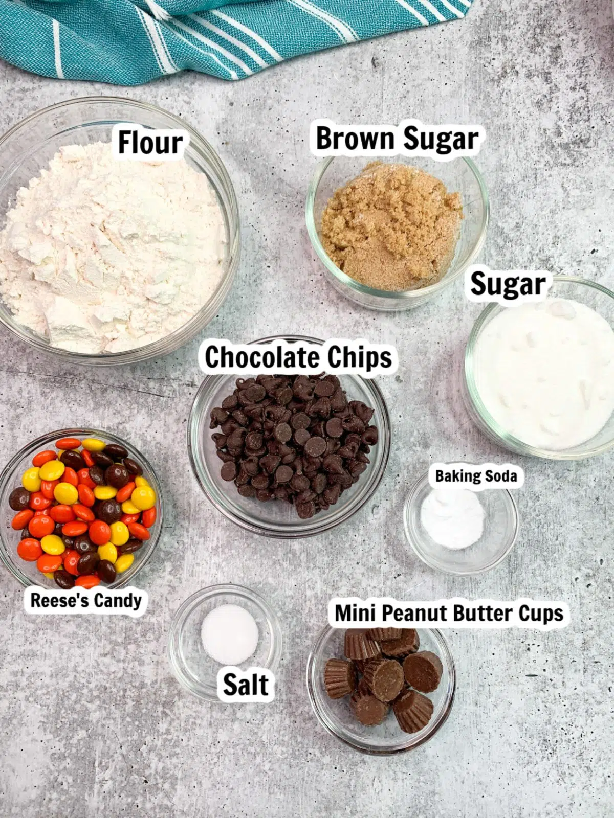 Ingredients for Halloween cookies.