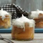 individual sized monkey bread made in a mason jar.
