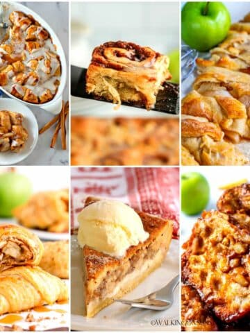 6 apple desserts made with refrigerator crescent rolls.