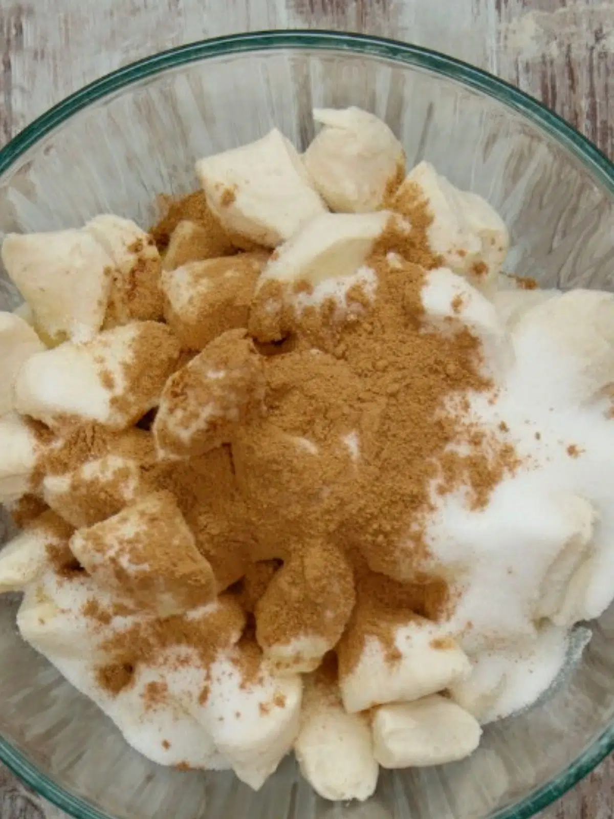 add cinnamon and sugar to refrigerator biscuits for mason jar monkey bread.