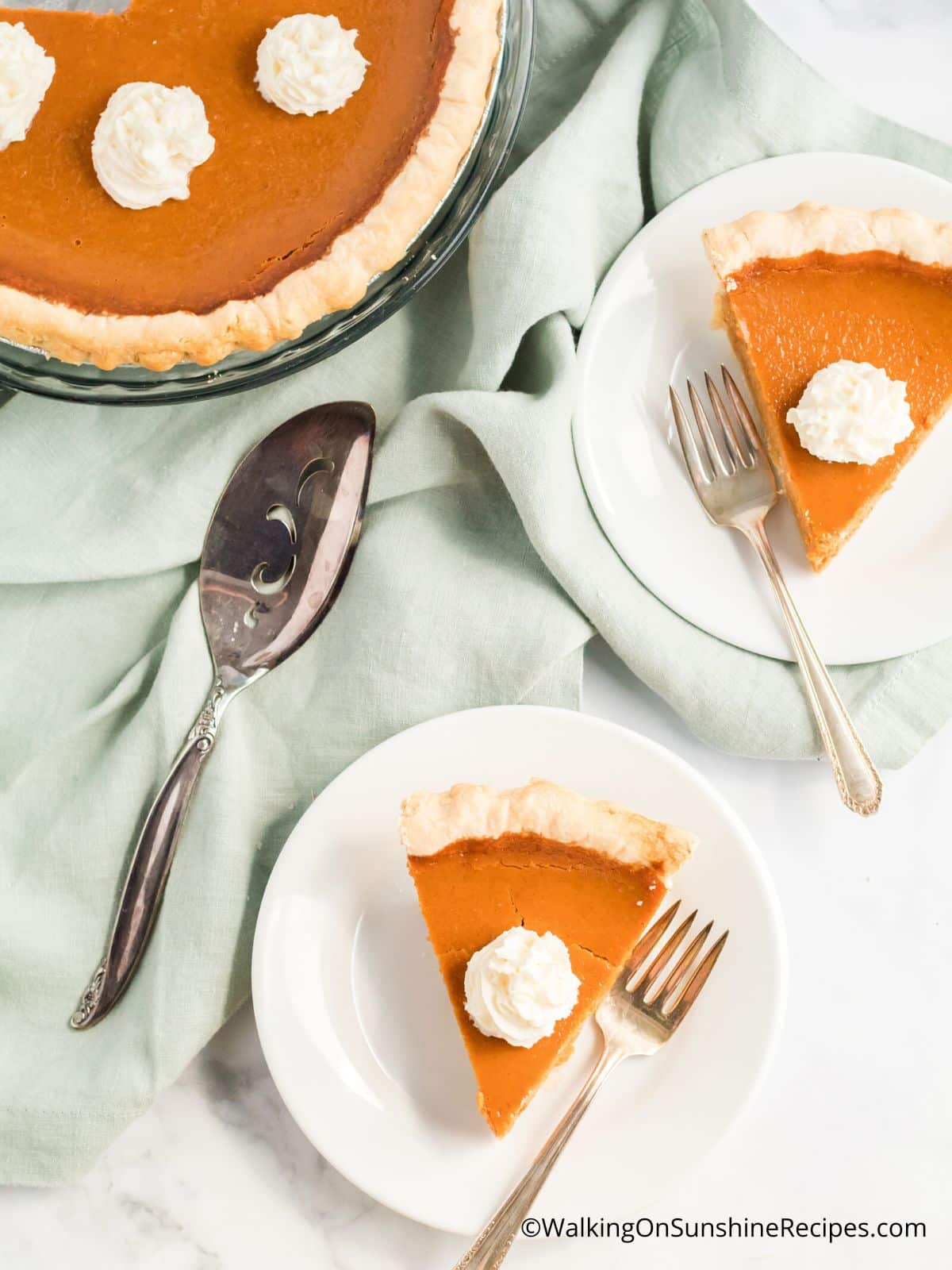 pumpkin pie recipe.