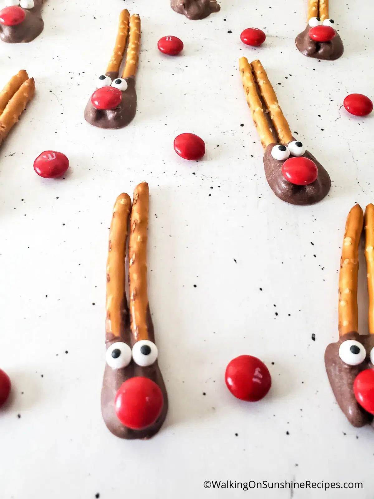 pretzel reindeers.