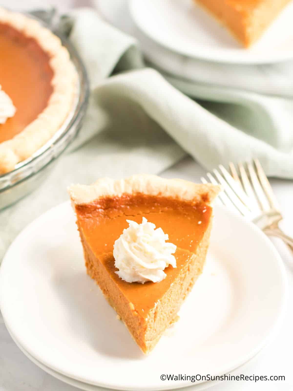 pumpkin pie.