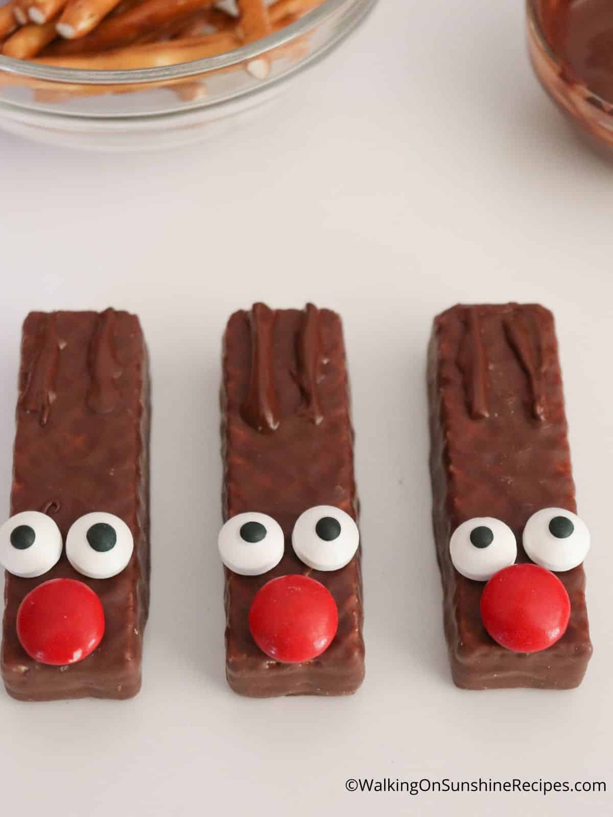 Reindeer cookies without antlers.