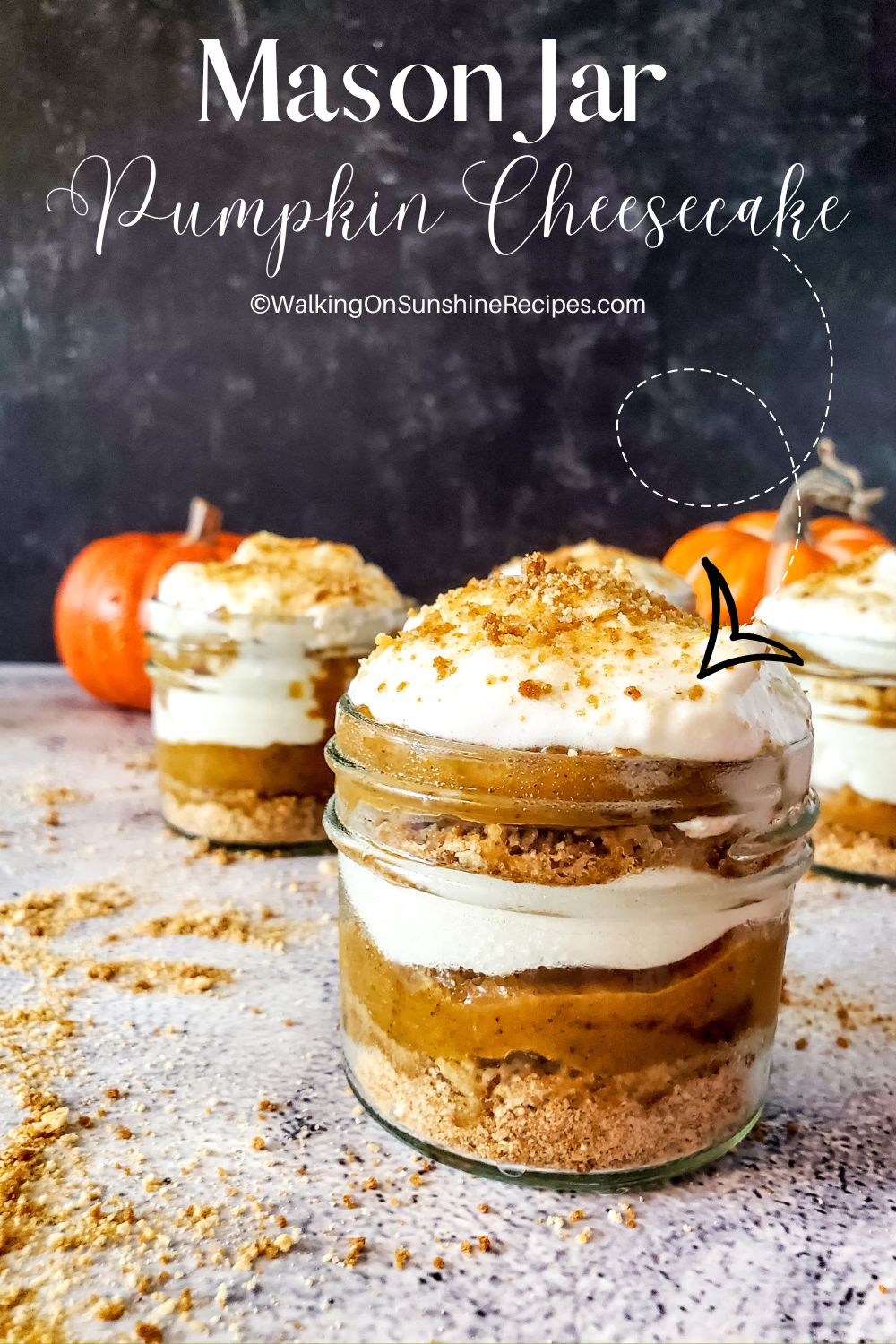 Mason Jar Pumpkin Cheesecake pin.