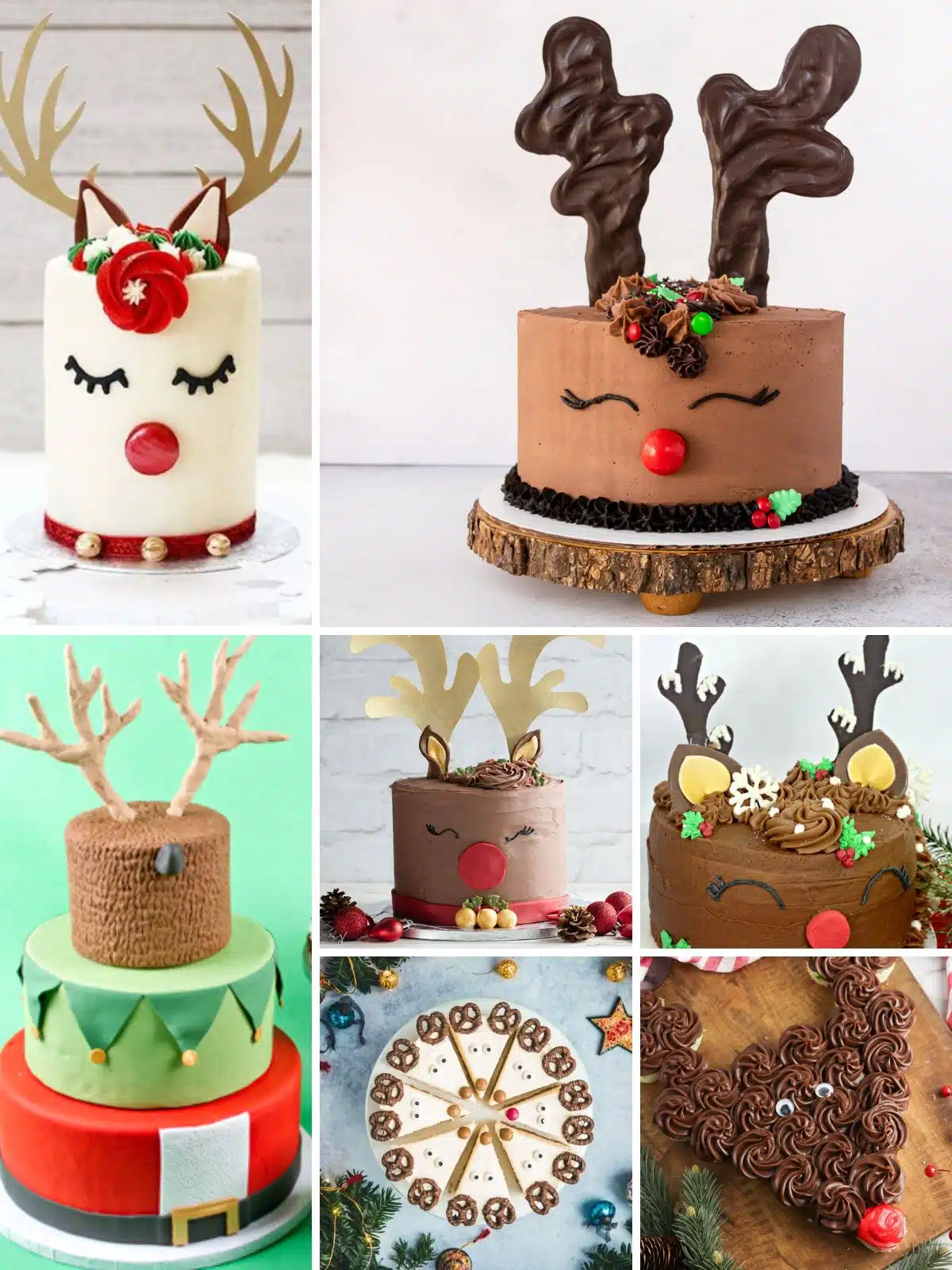 12 reindeer cake ideas.