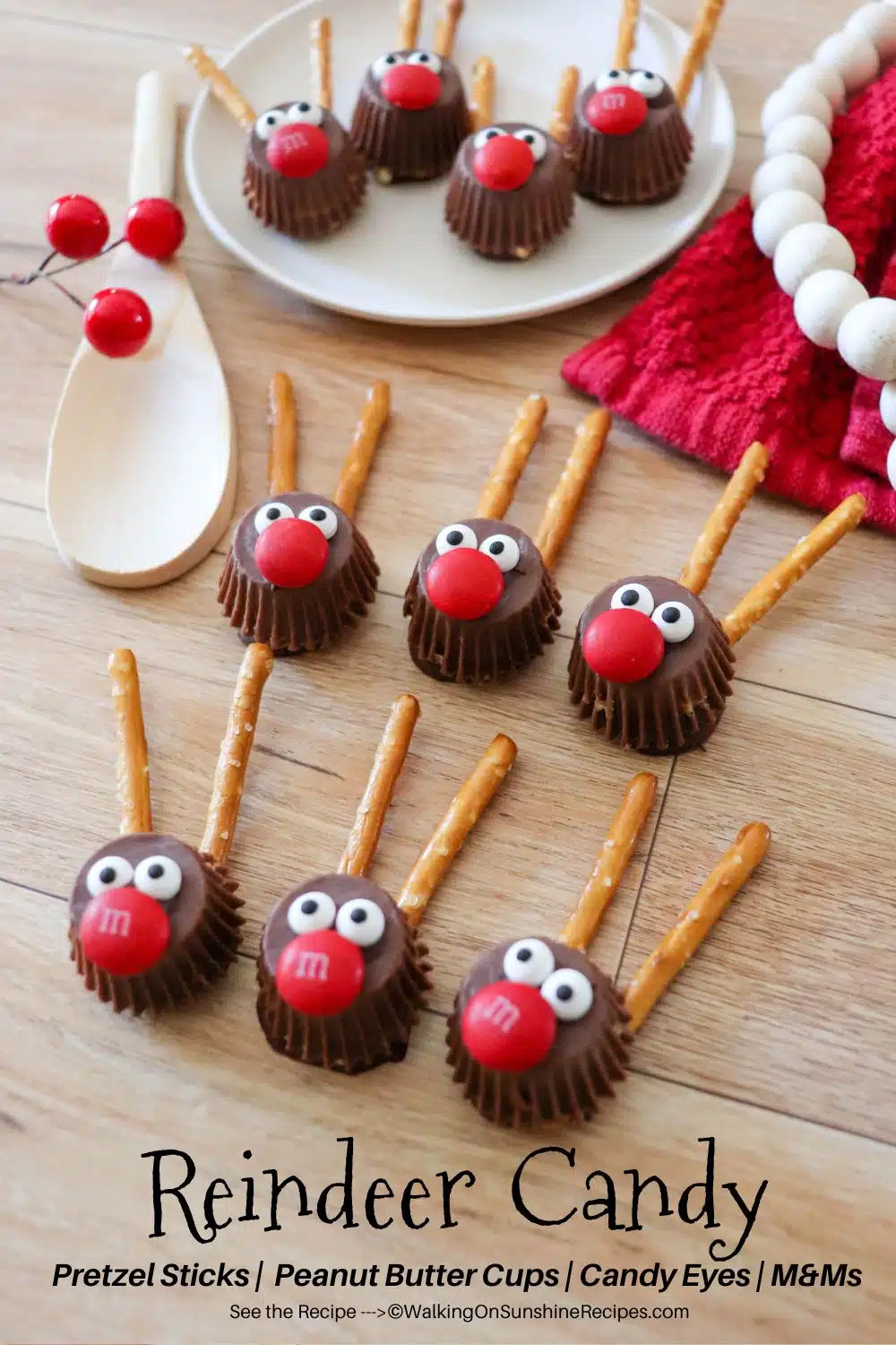 Reindeer Candy with Peanut Butter Cups