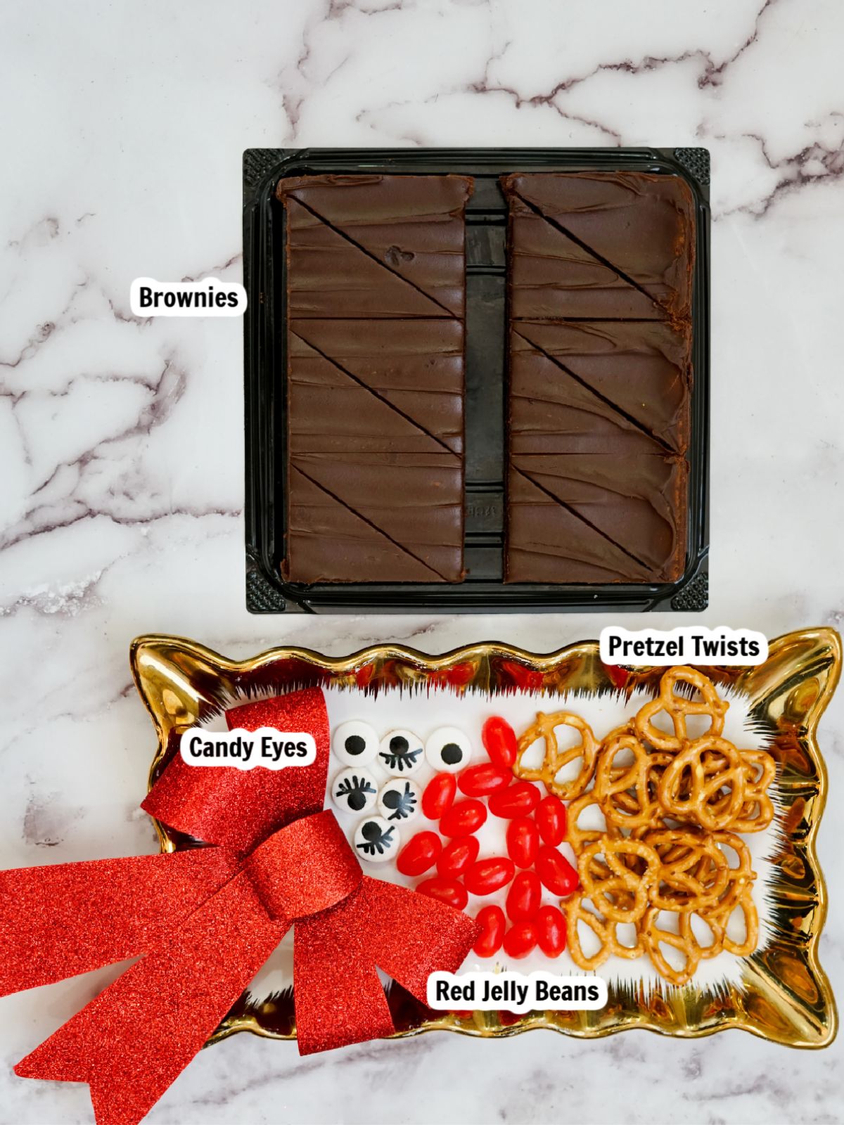 Ingredients for brownies.
