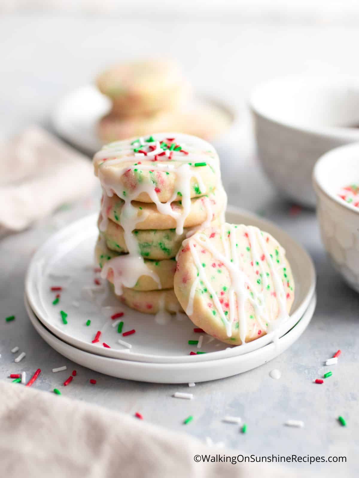 Christmas icebox cookies.