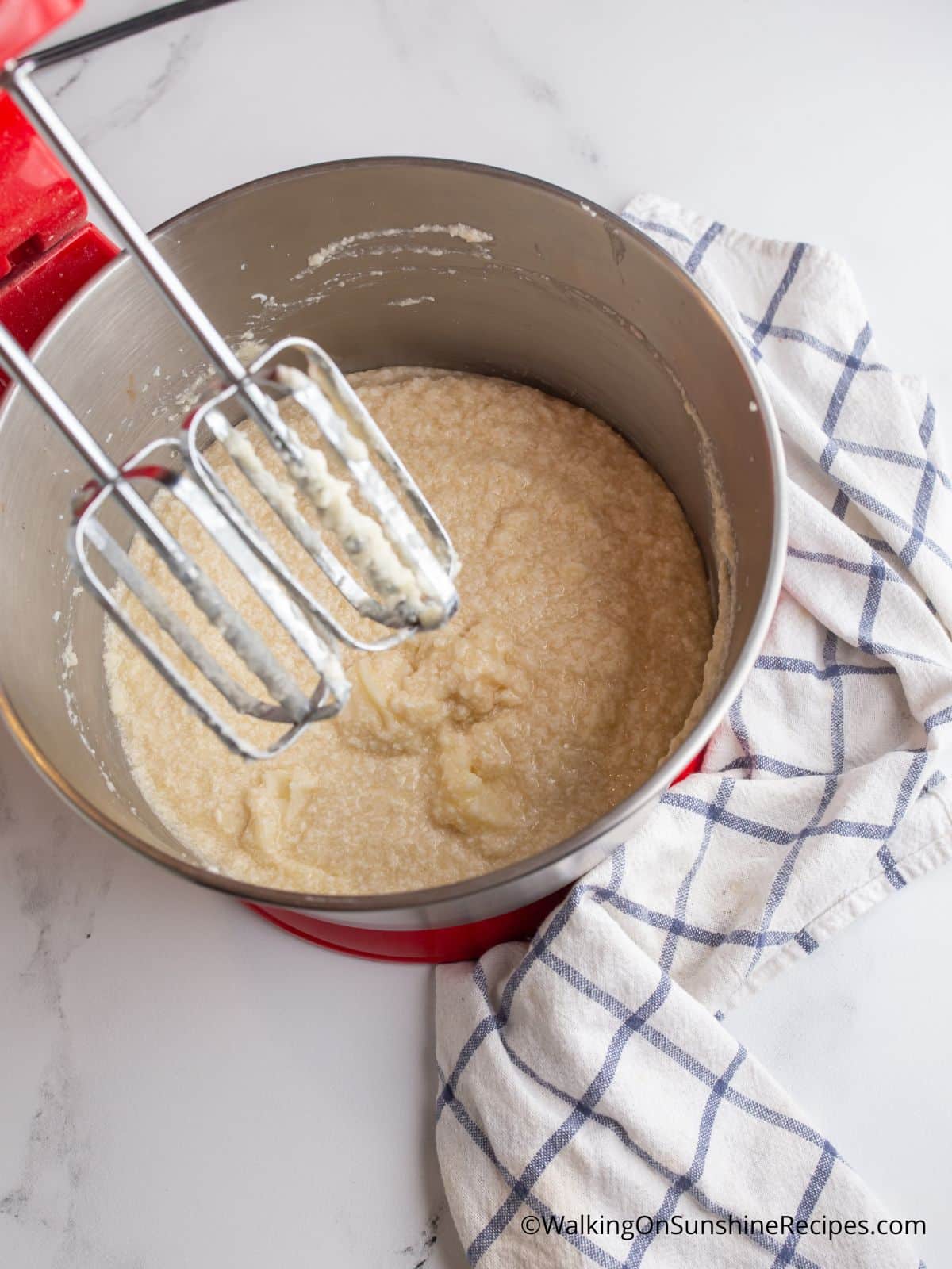 Add ricotta cheese to cookie batter.