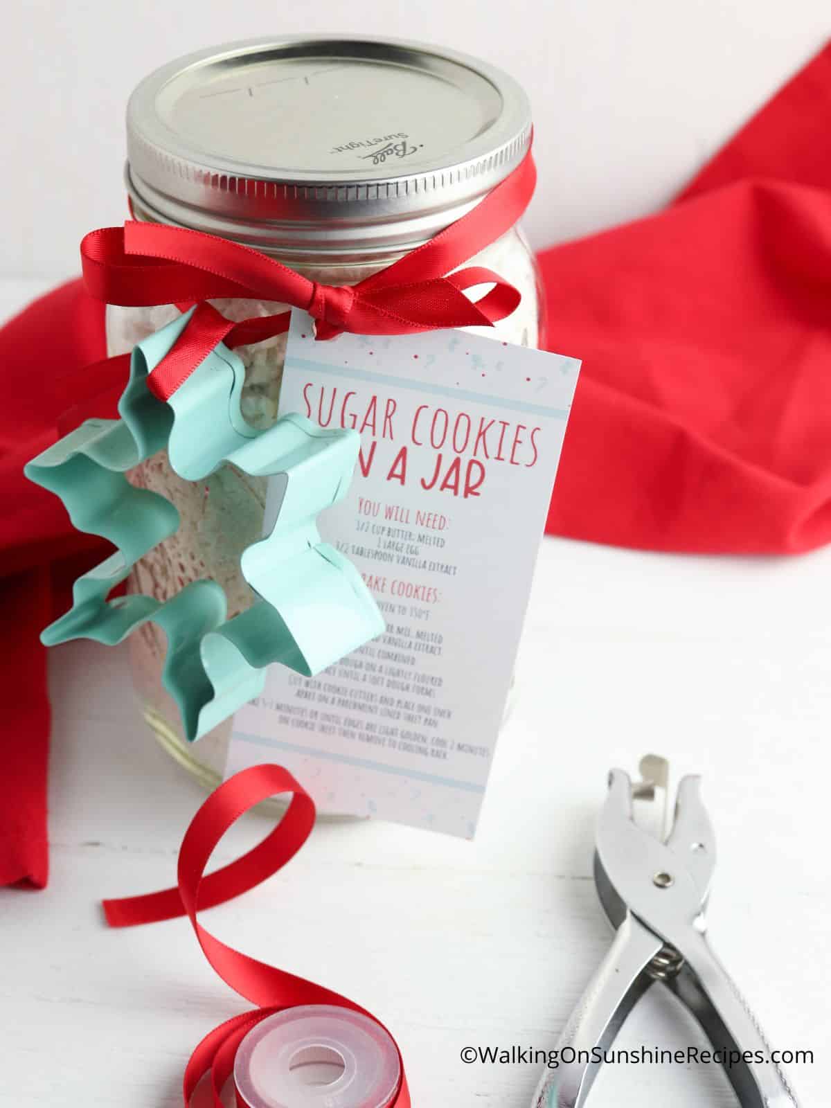 DIY Christmas Cookie Mason Jar Decoration Kit with 4 recipe options –  CanningCrafts