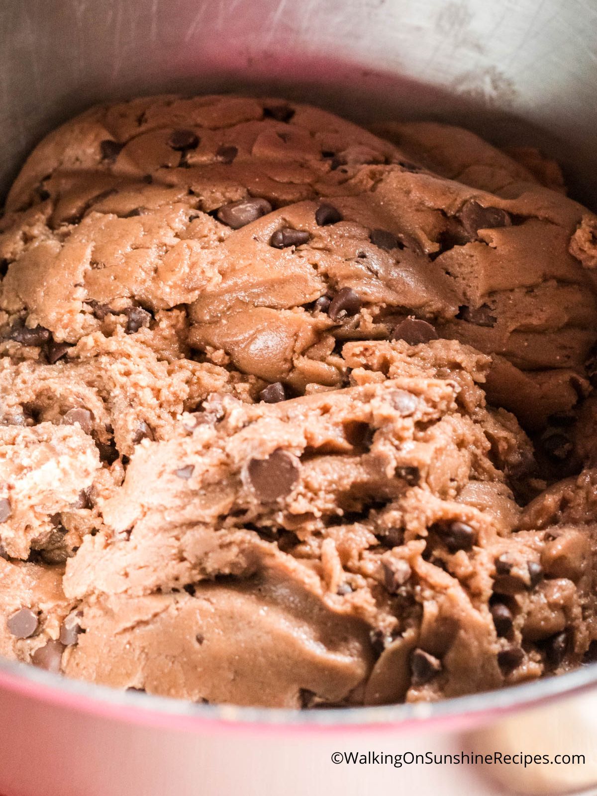 chocolate cookie dough batter.