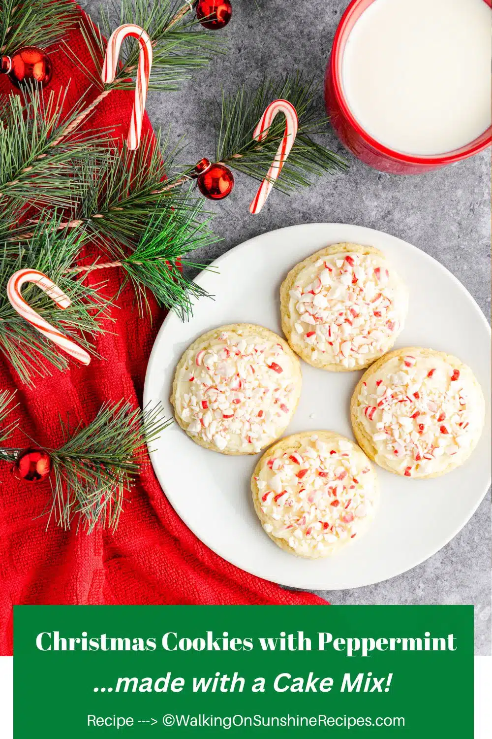 peppermint christmas cookies