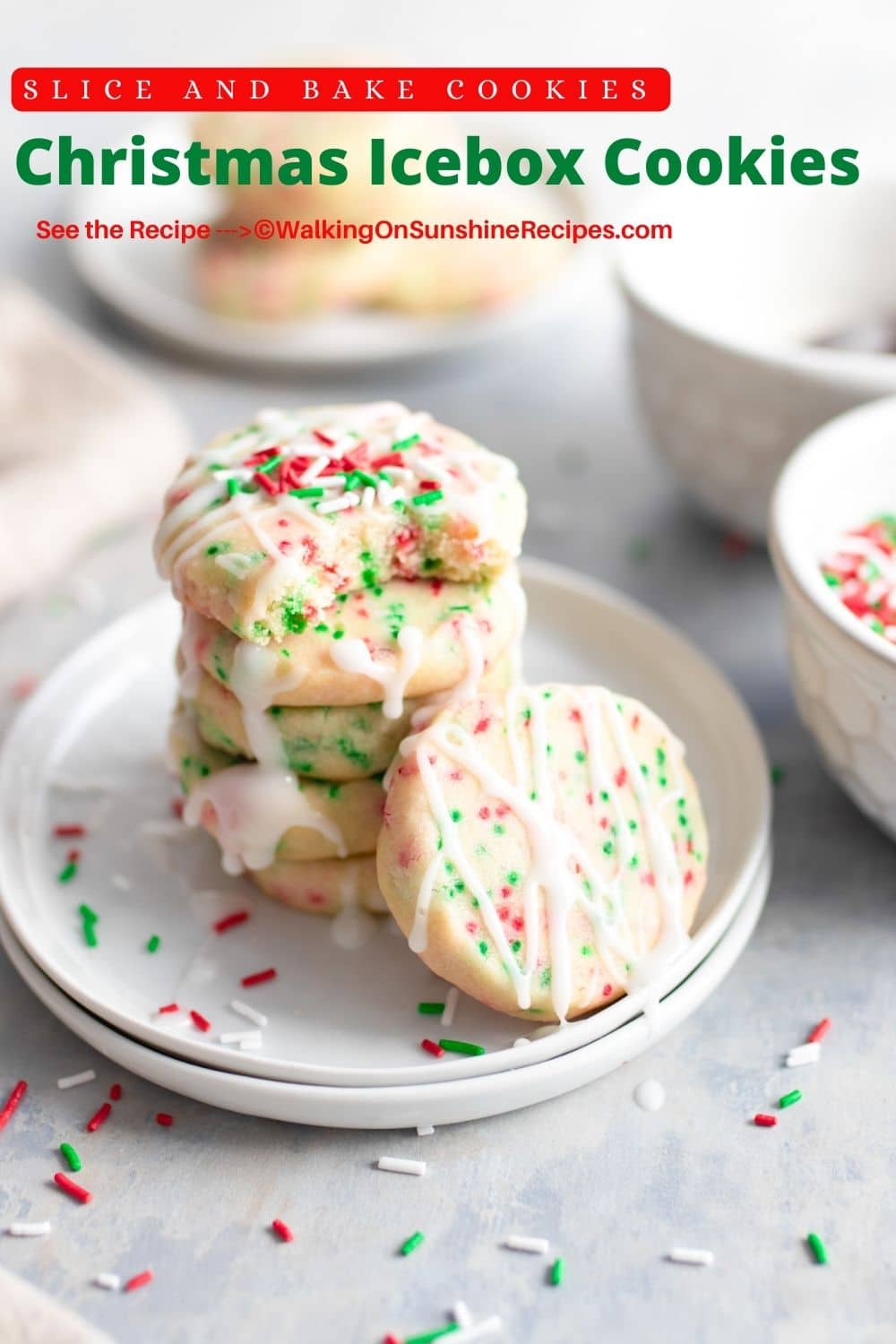 Christmas Icebox Cookies Walking On Sunshine Recipes