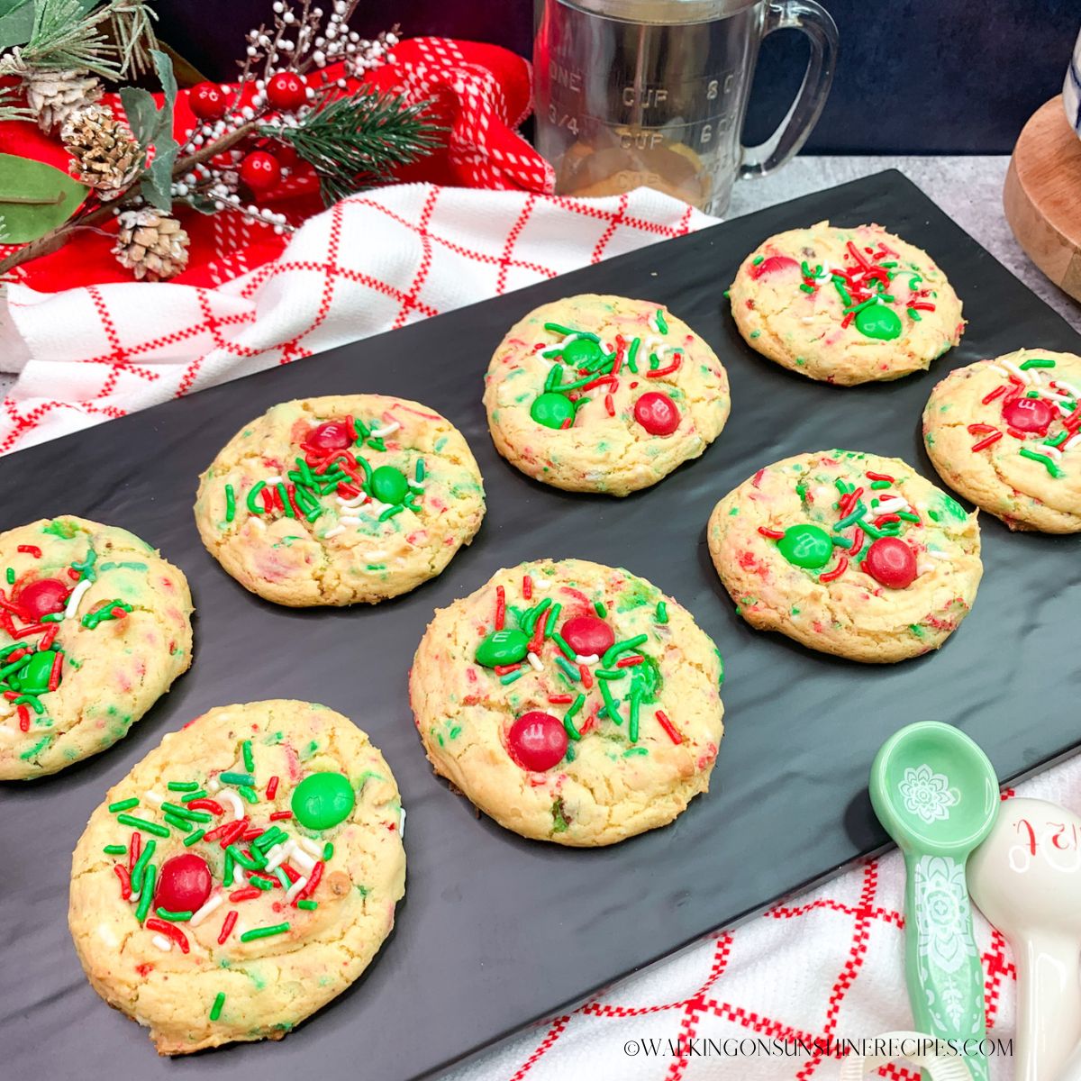 Cake Mix Christmas Cookies Walking On Sunshine   FEATURED NEW SIZE Cake Mix Christmas Cookies.  