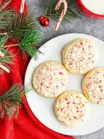 peppermint christmas cookies.