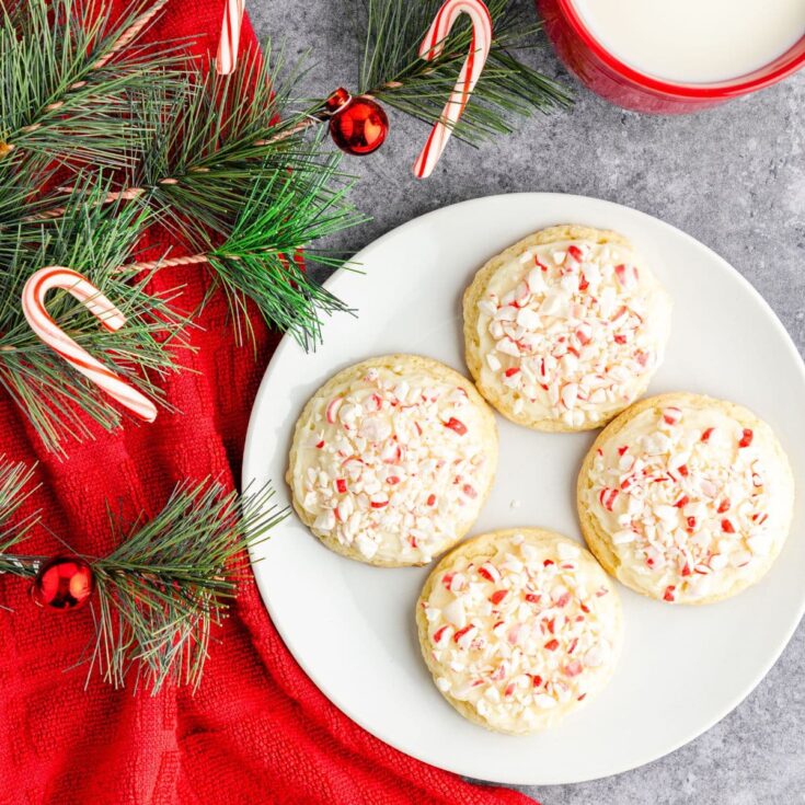 peppermint christmas cookies.
