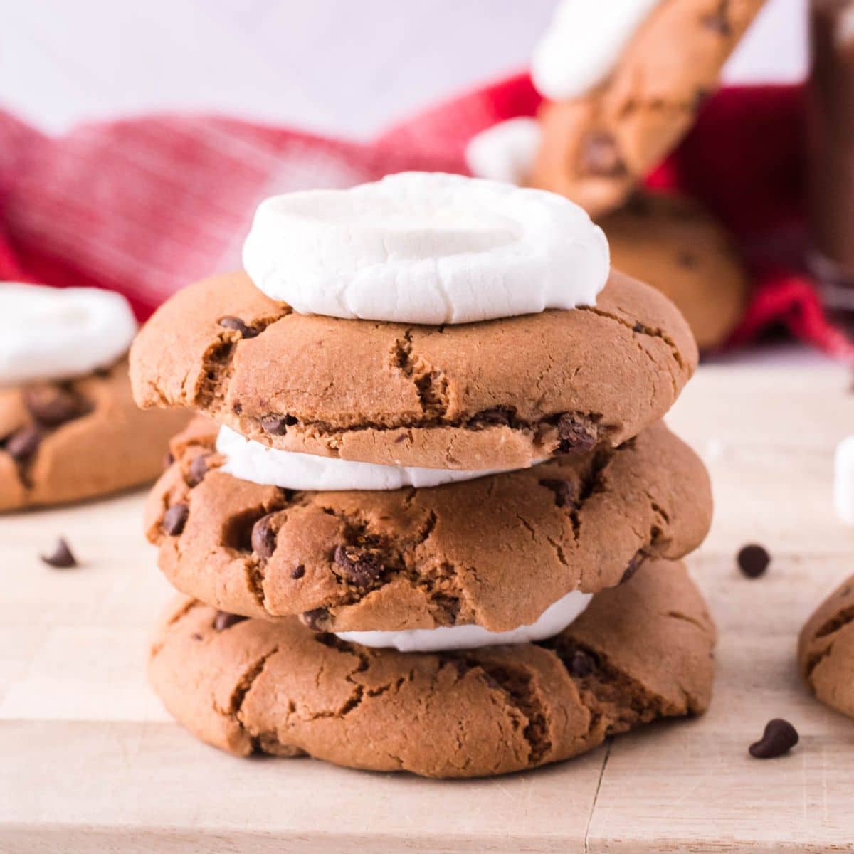 chocolate marshmallow cookies.