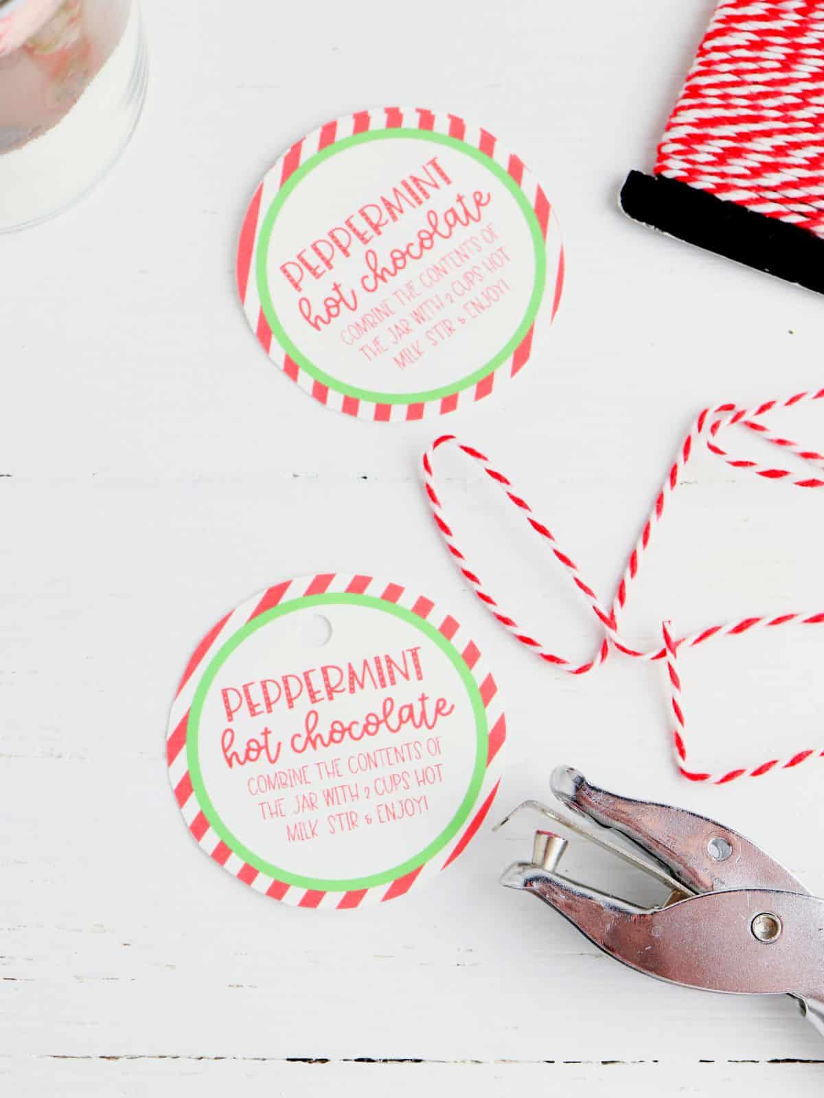 printable hot chocolate gift tags.