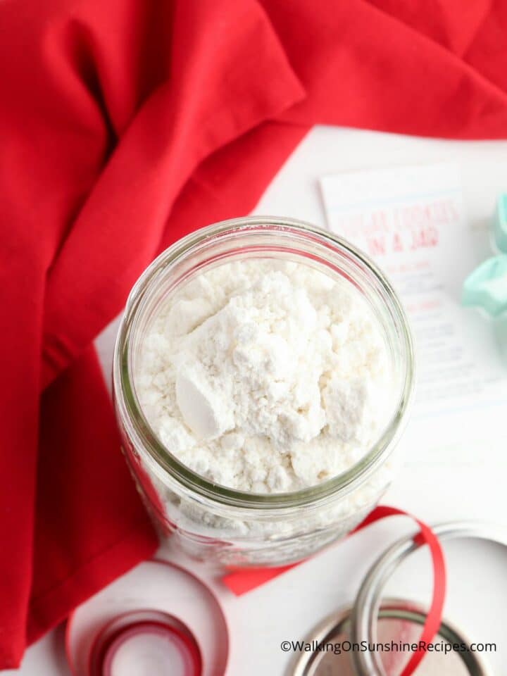 Mason Jar Sugar Cookie Mix Recipe - Walking on Sunshine