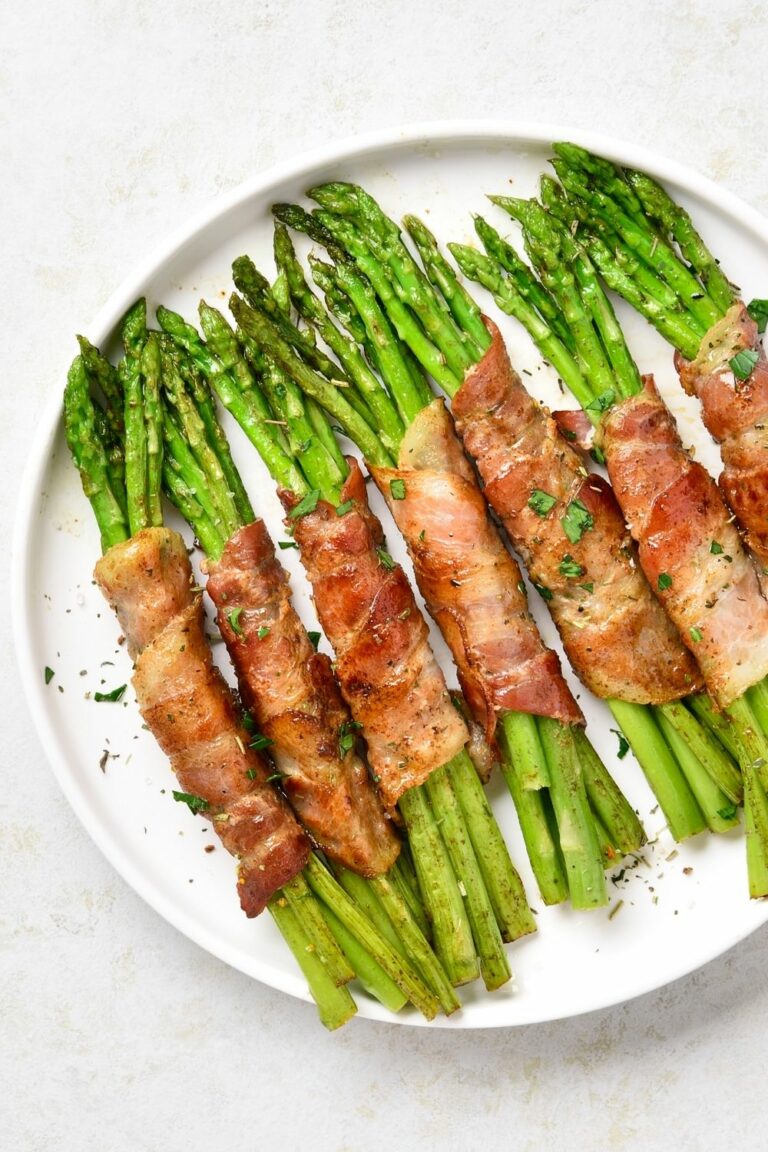 asparagus wrapped in bacon