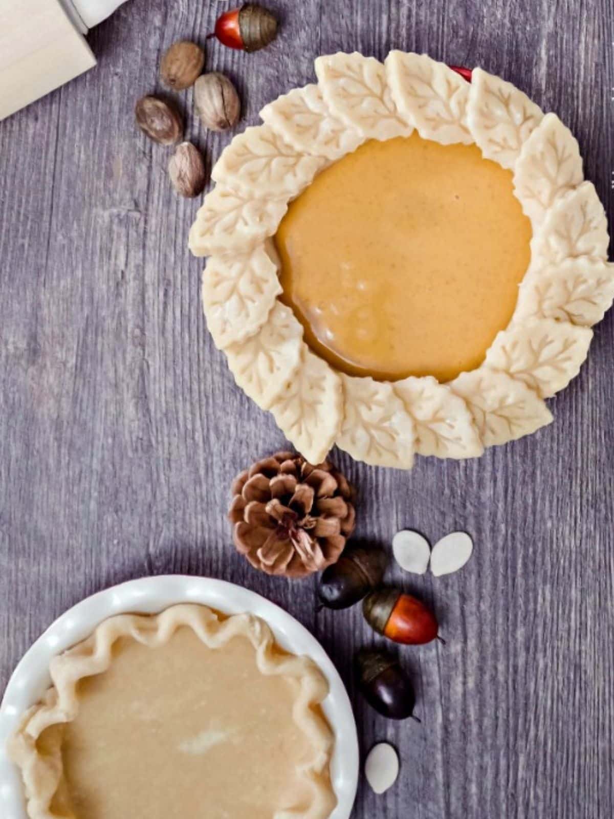 pie crust cut outs.