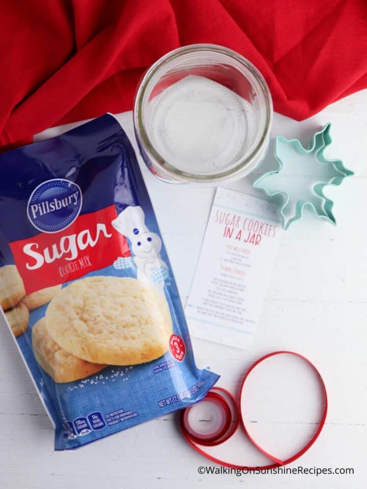 Mason Jar Sugar Cookie Mix Recipe - Walking on Sunshine