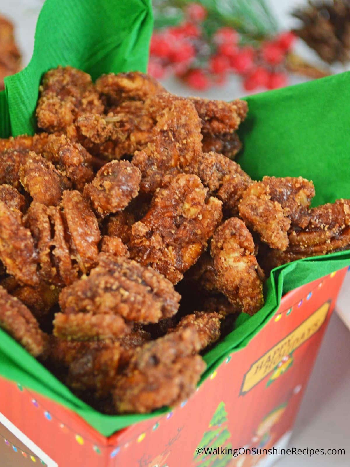 crock pot candied pecans.