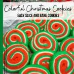 colorful spiral cookies.