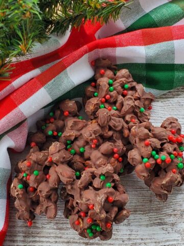 chocolate clusters.