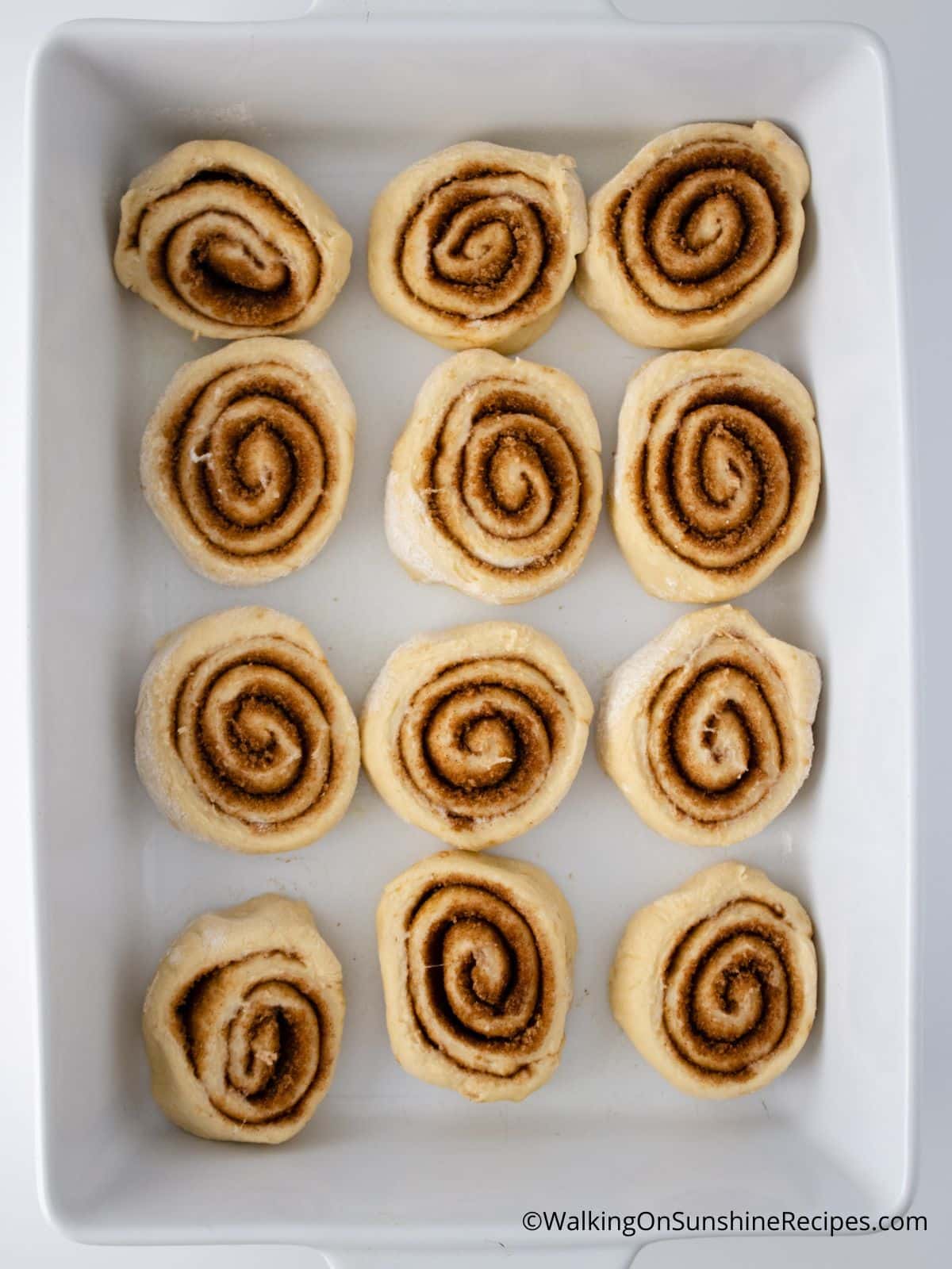 recipe for homemade cinnamon rolls.