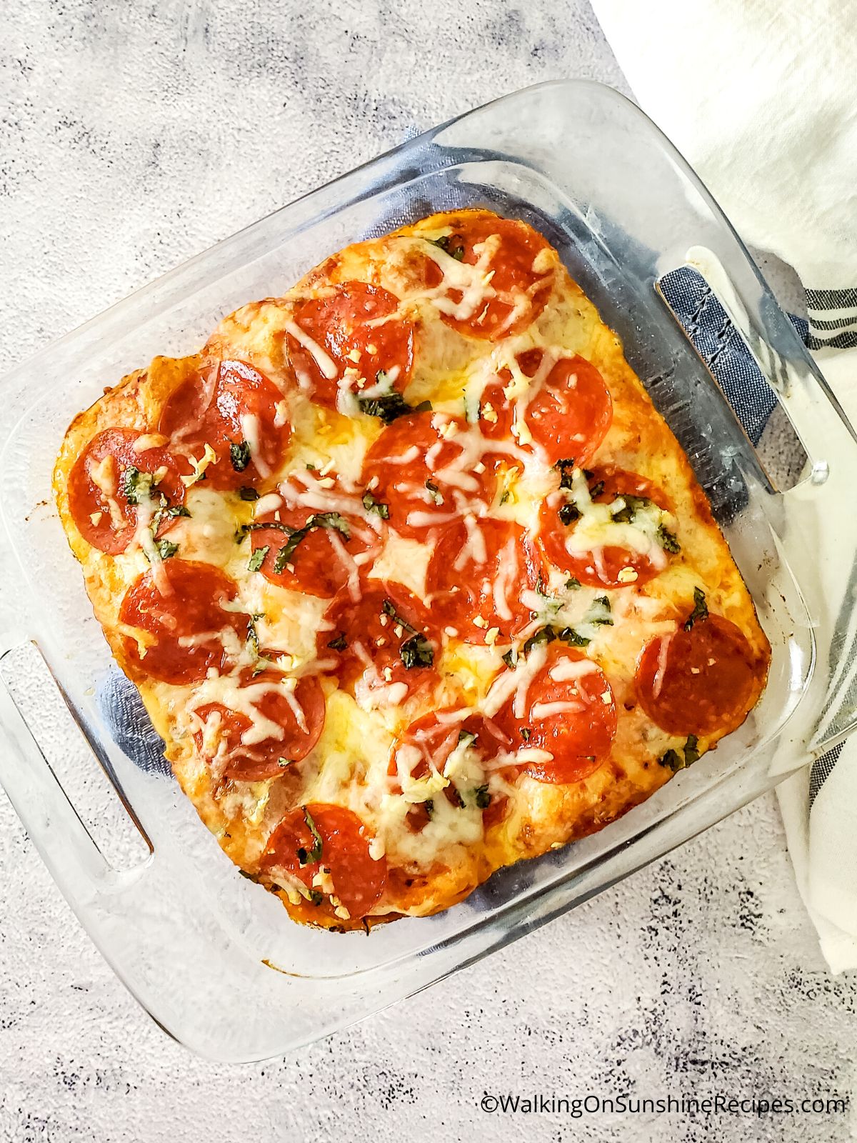 bubble pizza with grands biscuits.