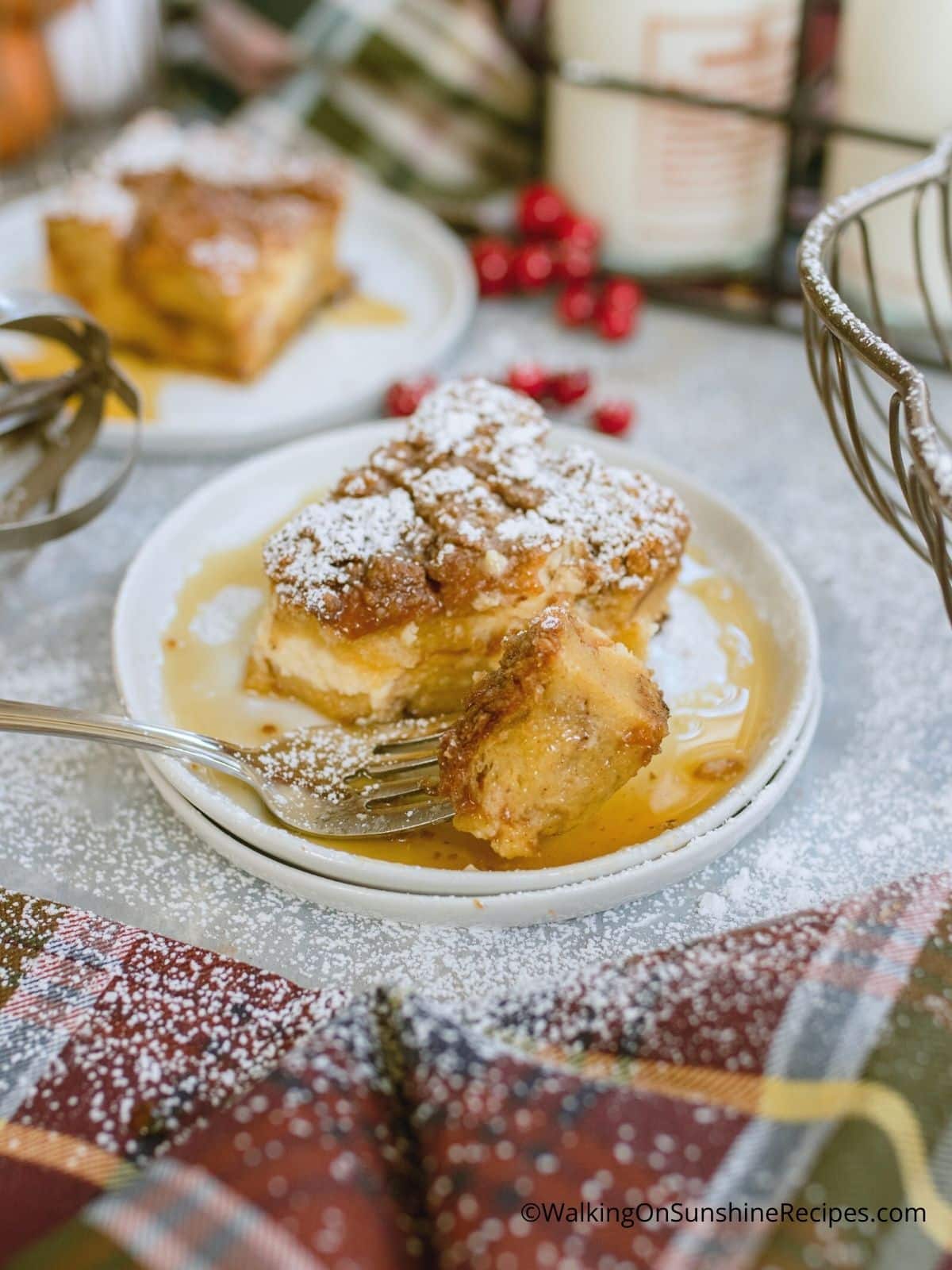 brioche french toast casserole overnight.