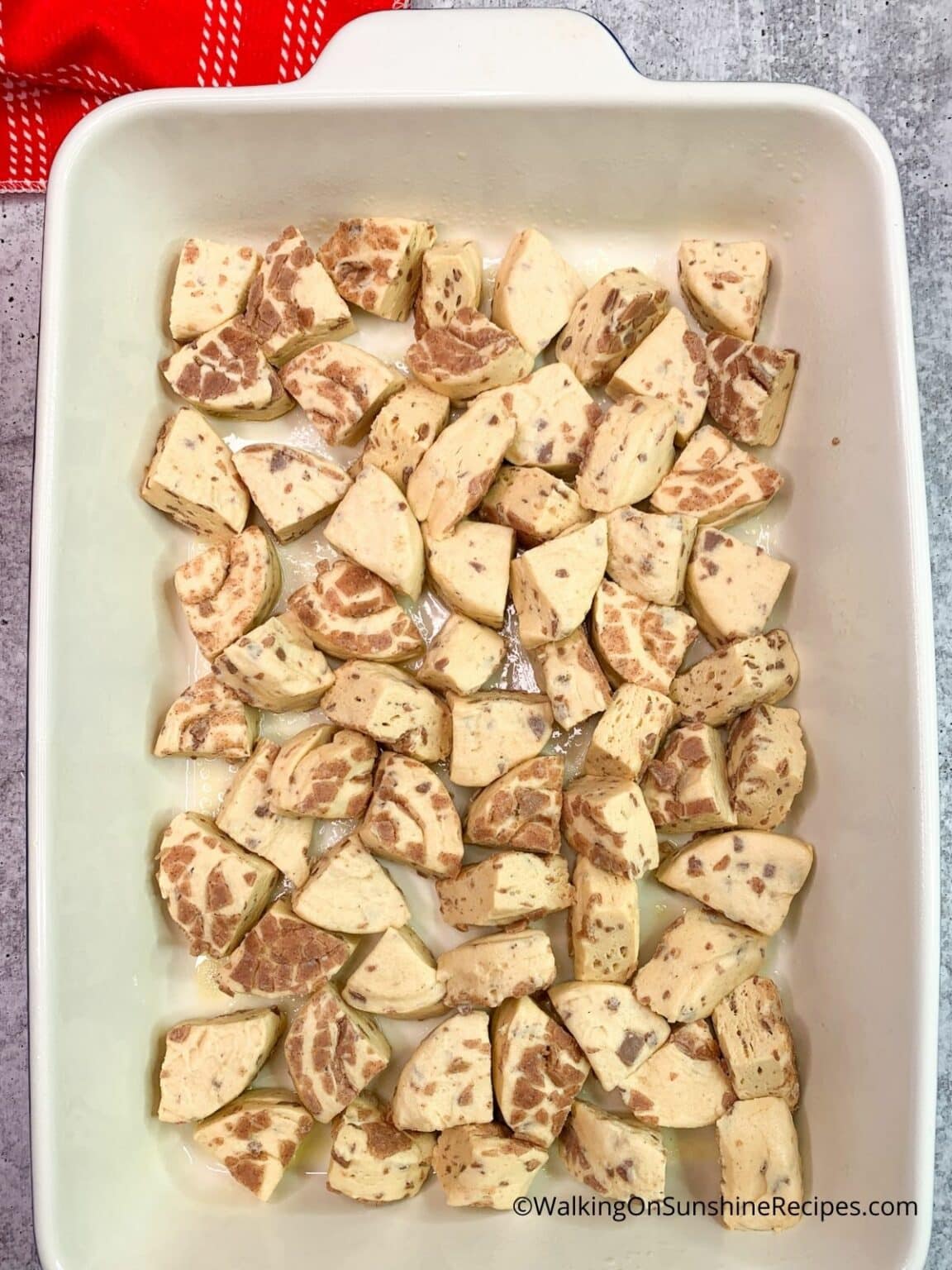 Christmas Breakfast Cinnamon Roll Casserole