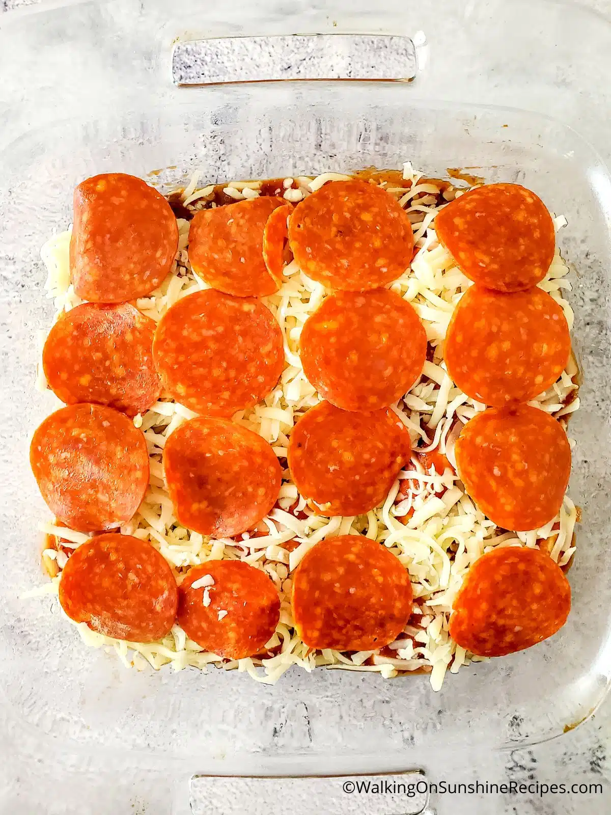 pepperoni bubble pizza.