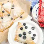 blueberry turnovers with crescent rolls.