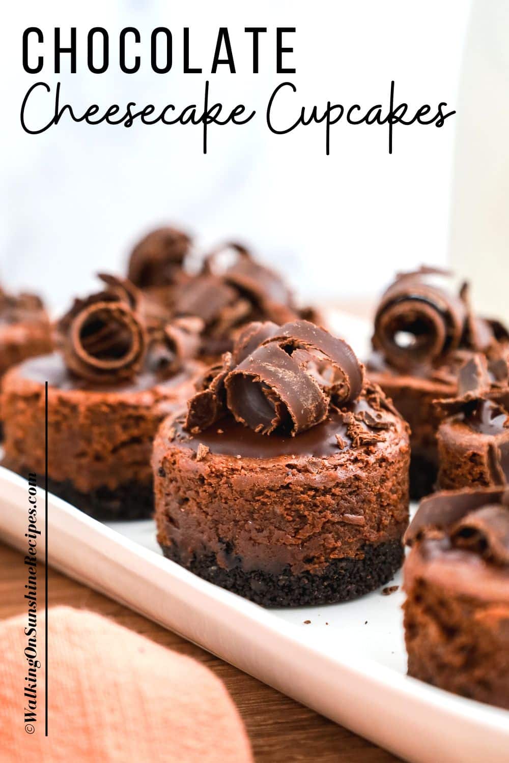 Chocolate Cheesecake Cupcakes Walking On Sunshine Recipes