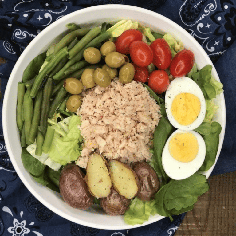 easy tuna nicoise salad.