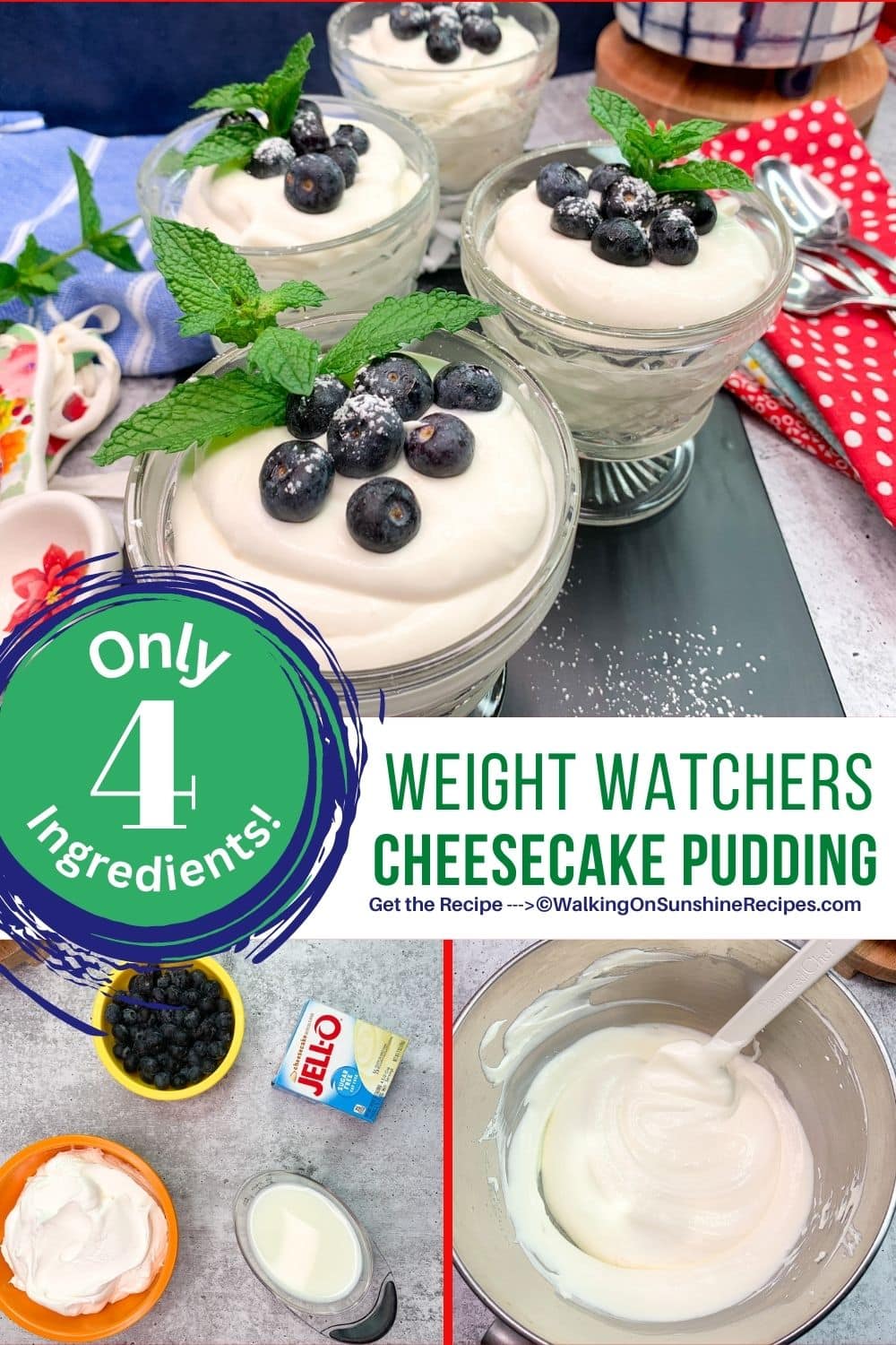 Weight Watchers Cheesecake Pudding and Cool Whip